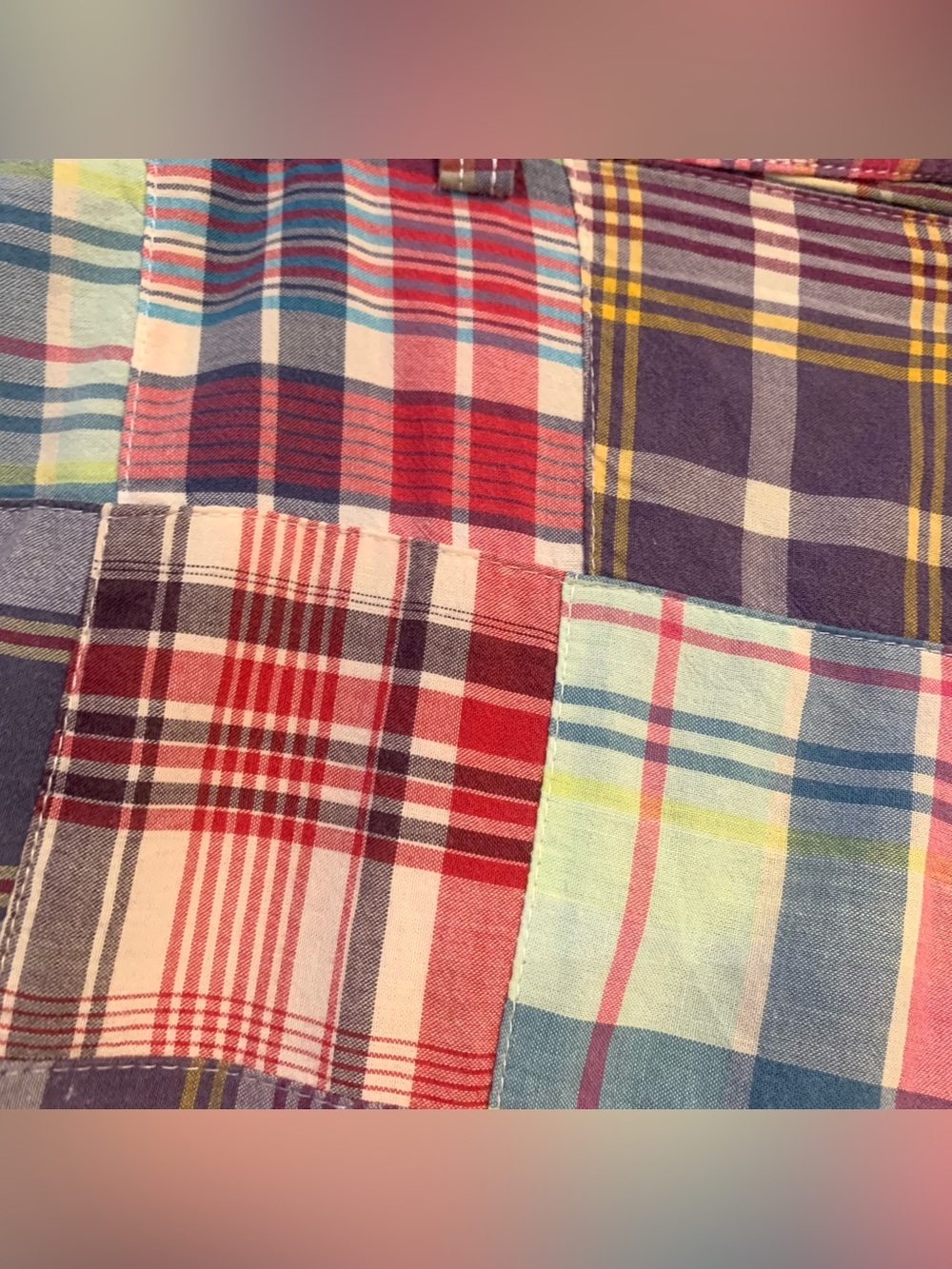 Vintage Polo Ralph Lauren Patchwork Prospect Shorts Colorful Cotton Mens Size 36 - Picture 3 of 9